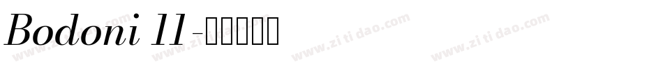 Bodoni 11字体转换